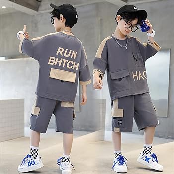 Amazon | [もうほうきょう] 子供服 夏服 男の子 半袖Tシャツ+